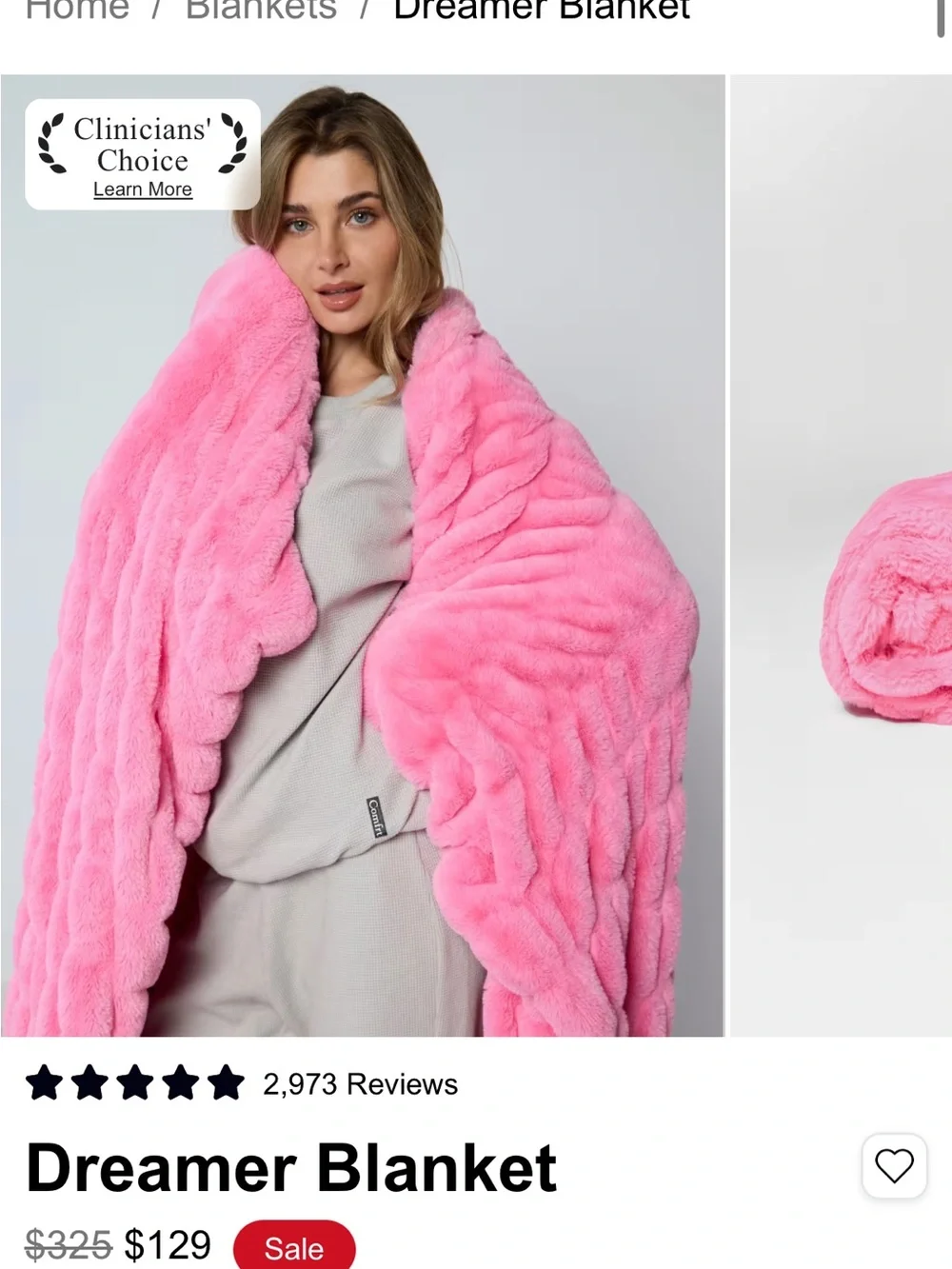 Comfrt Dreamer Blanket Cotton Candy